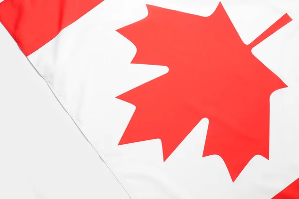 Kanada Bayrağı Beyaz Arka Plan Üzerinde — Stok fotoğraf