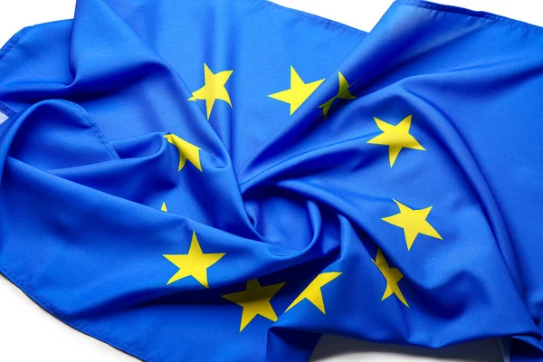 Flag European Union White Background — Stock Photo, Image