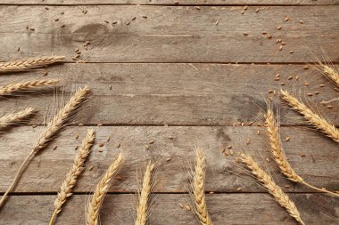 buğday kulak ve tahıl ahşap tablo