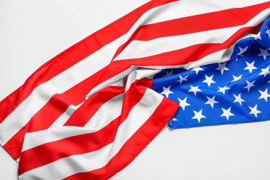 Beyaz arkaplanda ABD bayrağı