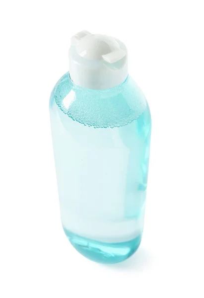 Botella Agua Micelar Sobre Fondo Blanco — Foto de Stock