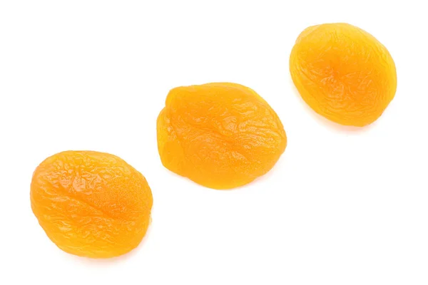 Tasty Dried Apricots White Background — Stock Photo, Image