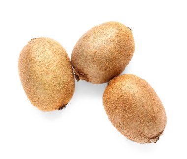 Beyaz Arkaplanda Taze Kivi