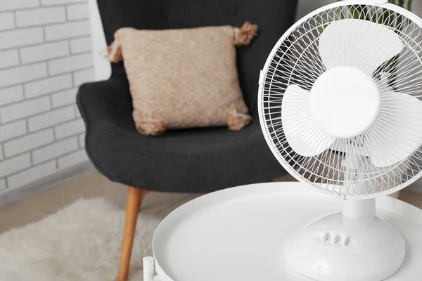 Modern Electric Fan Table Living Room — Stock Photo, Image
