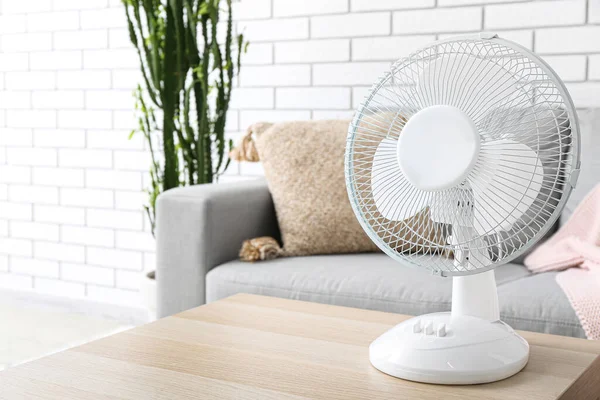Modern Electric Fan Table Living Room — Stock Photo, Image