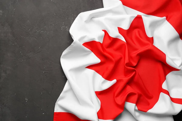 Flag Canada Black Background — Stock Photo, Image