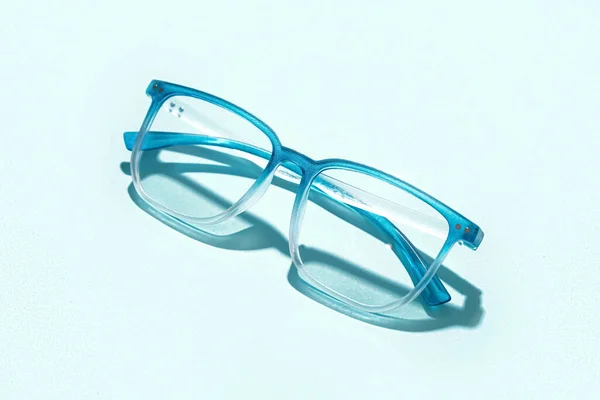Nya Gradient Glasögon Blekblå Bakgrund — Stockfoto