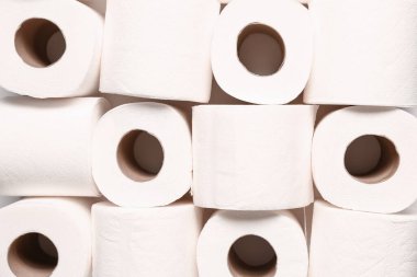 Birçok rulo tuvalet kağıdı, portre