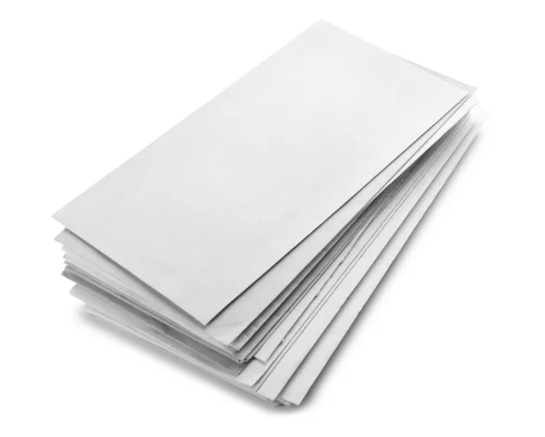 Pila Lettere Sfondo Bianco — Foto Stock