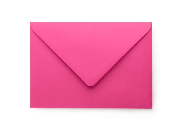 Kleurrijke Envelop Geïsoleerd Witte Achtergrond — Stockfoto