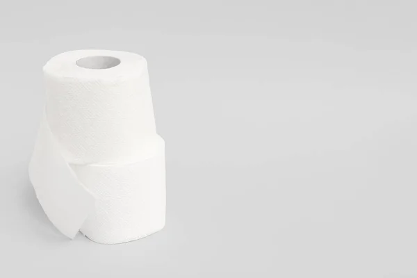 Rolls Toilet Paper Grey Background — Stock Photo, Image