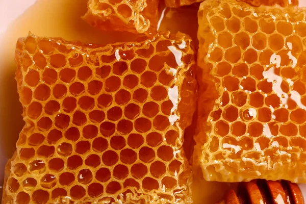 Édes Méhsejt Textúrája Közelkép — Stock Fotó