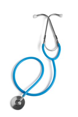 Işık arkaplanındaki modern steteskop