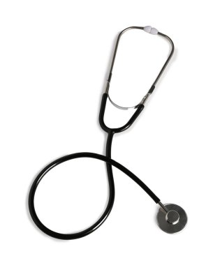 Işık arkaplanındaki modern steteskop