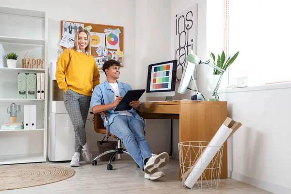 Graphic Designers Working Office — Stock Photo, Image