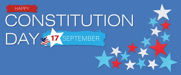 Banner Usa Constitution Day Stars — Stock Photo, Image