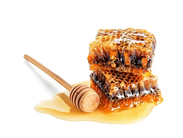 白底甜蜂蜜洗涤剂 — 图库照片