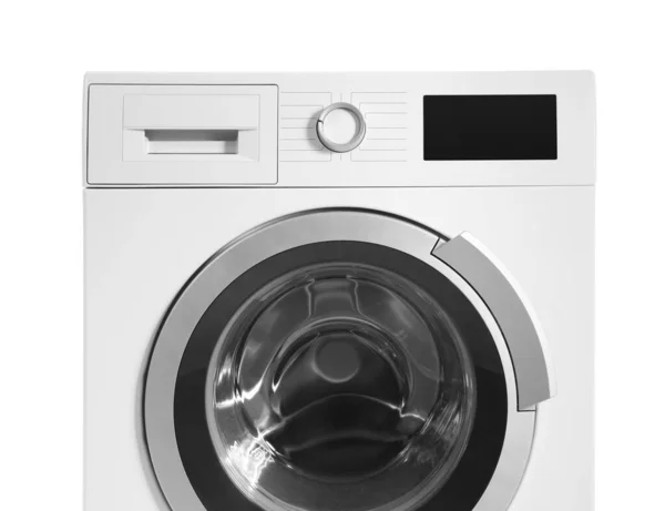 Máquina Lavar Isolado Fundo Branco — Fotografia de Stock