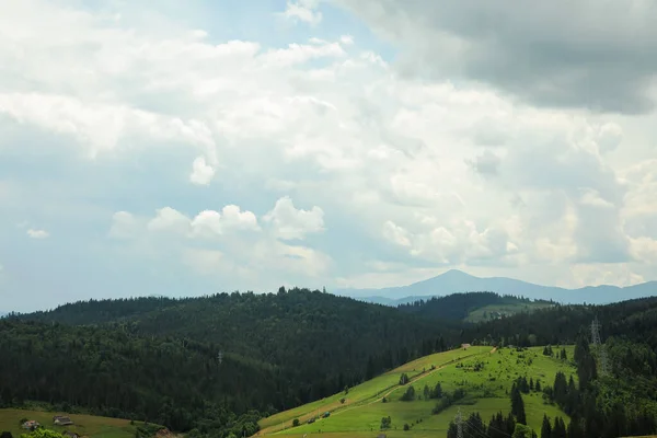 Krásná Krajina Karpatech Ukrajině — Stock fotografie