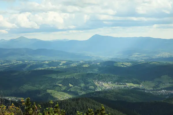Schöne Berglandschaft Den Karpaten Ukraine — Stockfoto