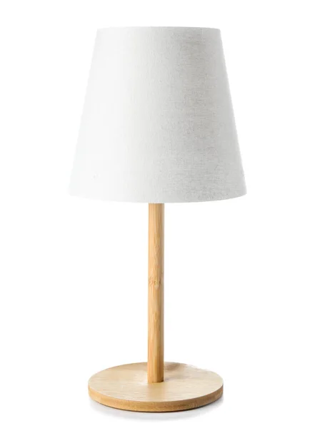 Lampe Table Sur Fond Blanc — Photo