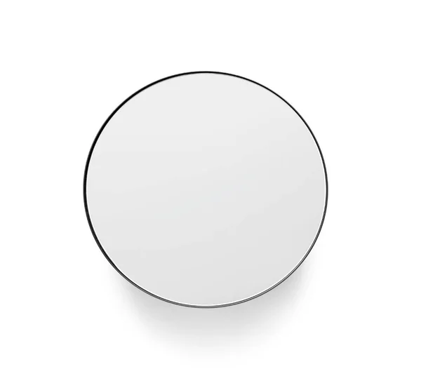 Μοντέρνος Καθρέφτης Λευκό Φόντο — Φωτογραφία Αρχείου