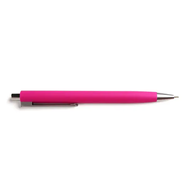 Pink Pen White Background — Stock Photo, Image
