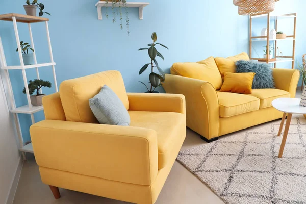 Comfortable Armchair Sofa Living Room — Stock Photo, Image
