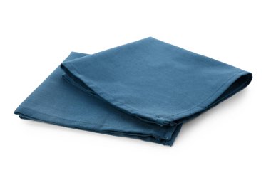 Beyaz arka planda katlanmış temiz peçeteler