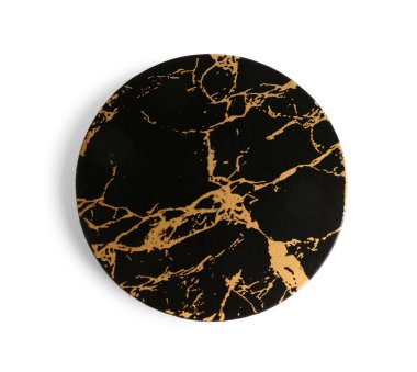 Beyaz arkaplanda izole edilmiş masa altlığı