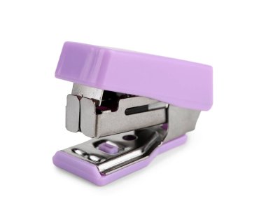 Beyaz arkaplanda leylak zımba izole