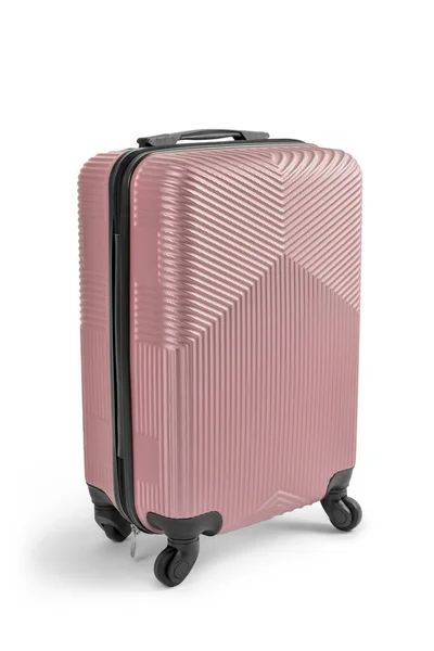 Stylish Suitcase Isolated White Background — Stock Photo, Image