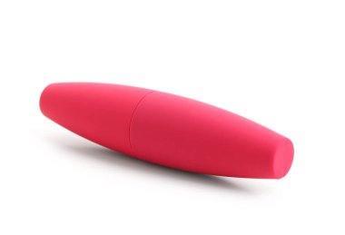 Beyaz arka planda modern pembe göz kalemi