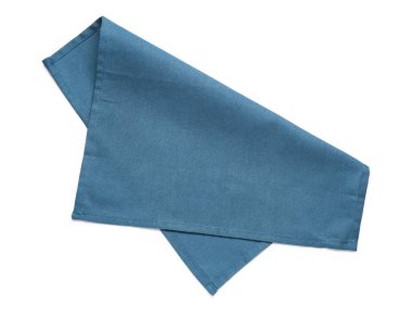 Beyaz arkaplanda izole edilmiş yeni pamuk peçete