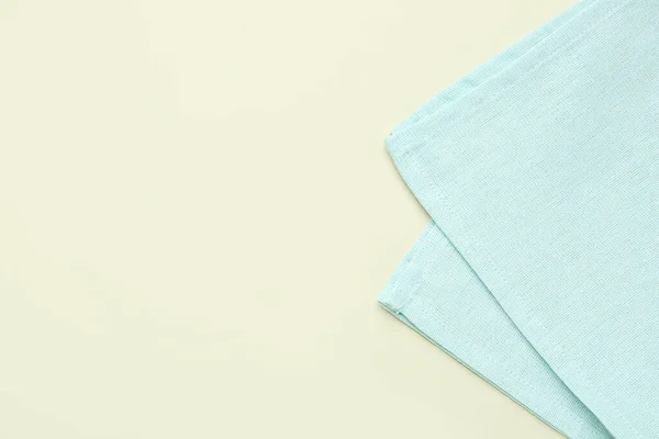 Clean Folded Napkin Color Background — Stock Photo, Image