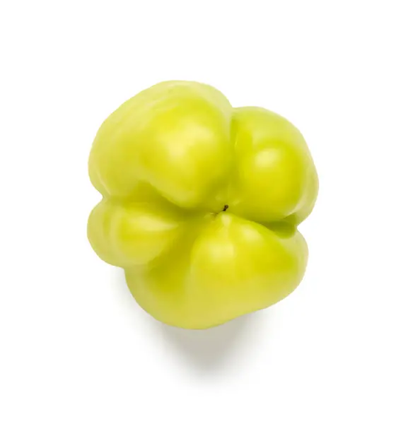 Zielona Papryka Białym Tle — Zdjęcie stockowe