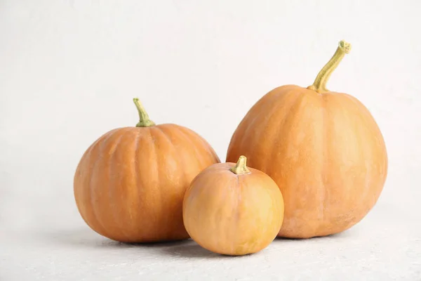 Raw Pumpkins Halloween Celebration White Background — Stock Photo, Image