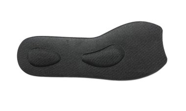 Beyaz arkaplanda siyah ortopedik taban