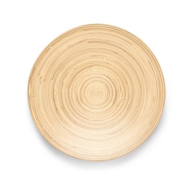 Temiz tabak beyaz arka plan üzerinde izole