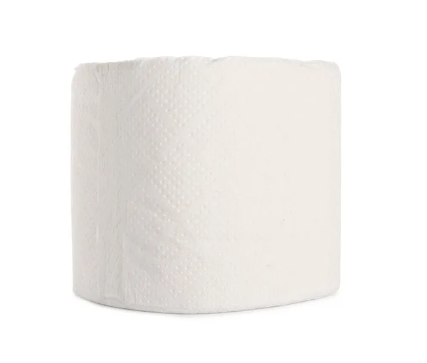Gulungan Kertas Toilet Pada Latar Belakang Putih — Stok Foto