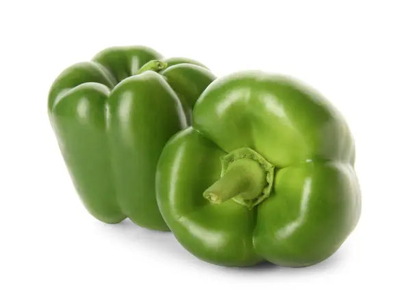 Fresh Bell Peppers Isolated White Background — Stock Photo, Image