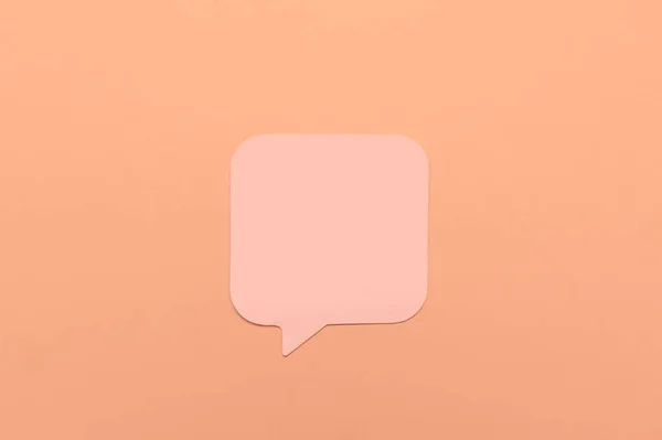 Blank Speech Bubble Color Background — Stock Photo, Image
