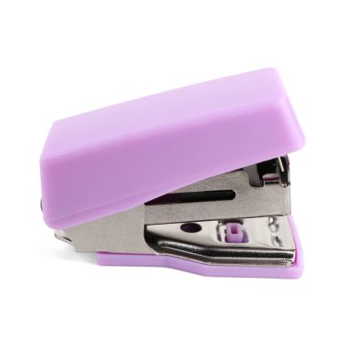 Beyaz arkaplanda leylak zımba izole