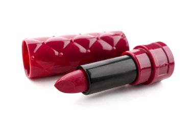 Beyaz arkaplanda modern kırmızı ruj