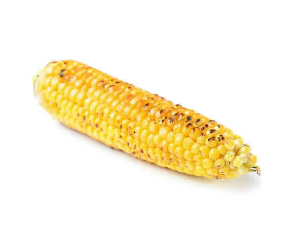 Chutné Grilované Kukuřice Cob Bílém Pozadí — Stock fotografie