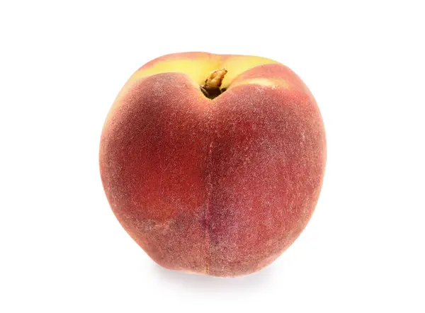 Sweet Peach White Background — Stock Photo, Image