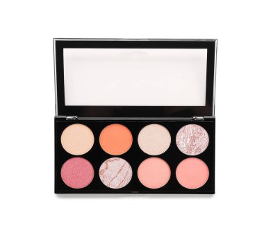 Beyaz arka planda modern göz falı olan palet