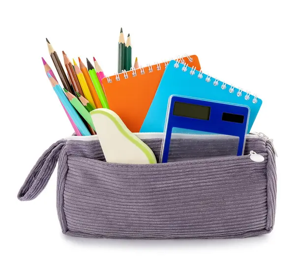 Office Pencil Case Stock Photo - Download Image Now - School Supplies,  Pencil Case, School Building - iStock