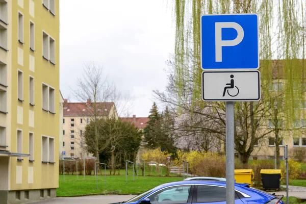Disabled Parking Signs City — Stock Photo, Image