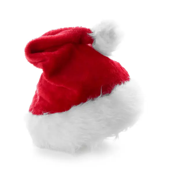 Santa Hat White Background — Stock Photo, Image